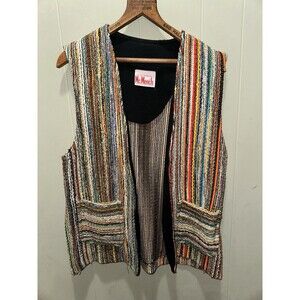 Vintage 70s Mr. Mench Custom Western Handmade Vest Division Of Laura Of Dallas